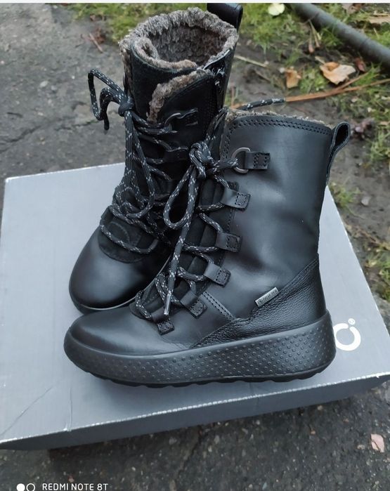 Ecco 27 28 32 чоботи на дівчинку зимові черевики чоботи сапоги взуття