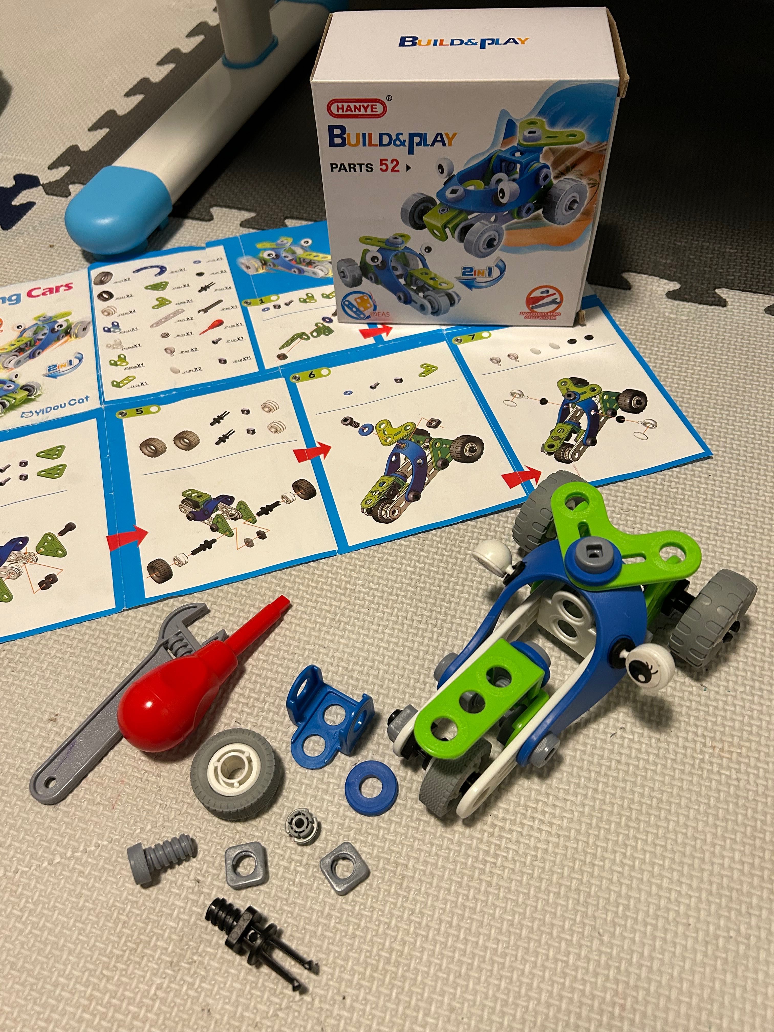 Hanye Build & Play Młody Inżynier Wyścigówka 2w1 52 el. 3+