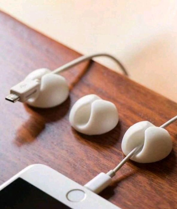 Zestaw organizer do kabli, samoprzylepny