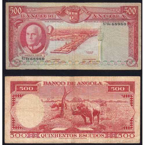 Vendo nota de 500 escudos de Angola