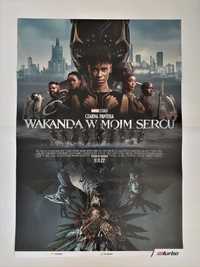 Plakat filmowy oryginalny - Czarna Pantera Wakanda w moim sercu