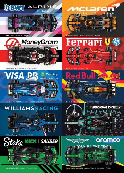 Ramka na bolidy Lego F1 Speed Champions