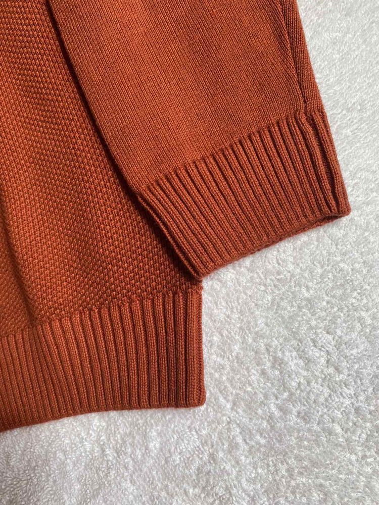 Хлопковый коричневый свитер 24-36 мес новый