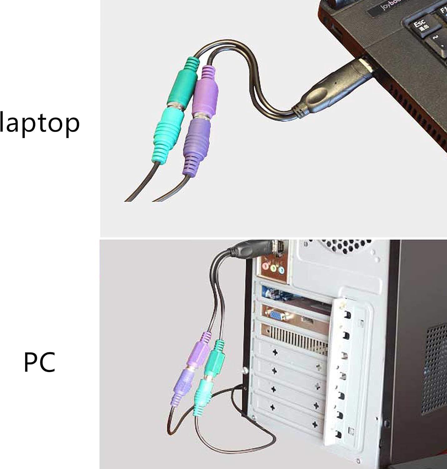 adapter usb na ps2, klawiatura i mysz ps2 do konwertera usb