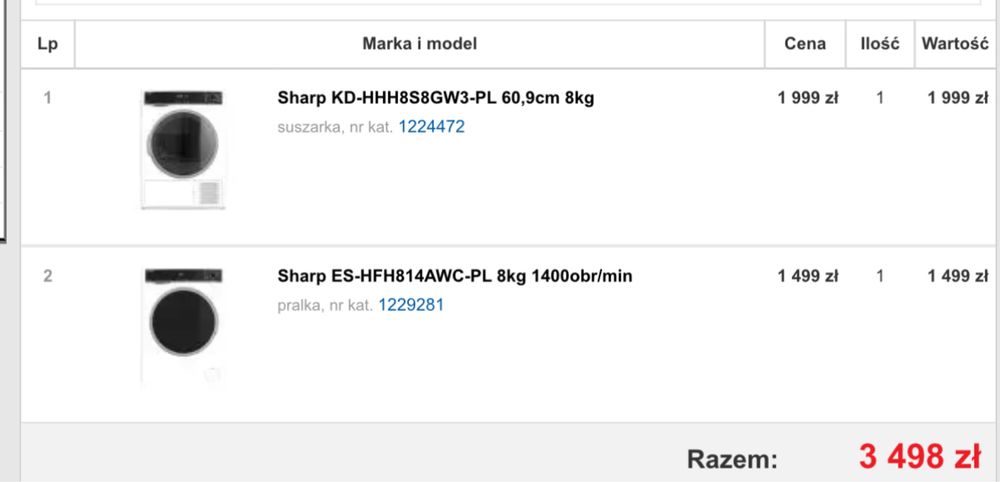 Suszarka Sharp z pompa ciepla i Allergy Smart.