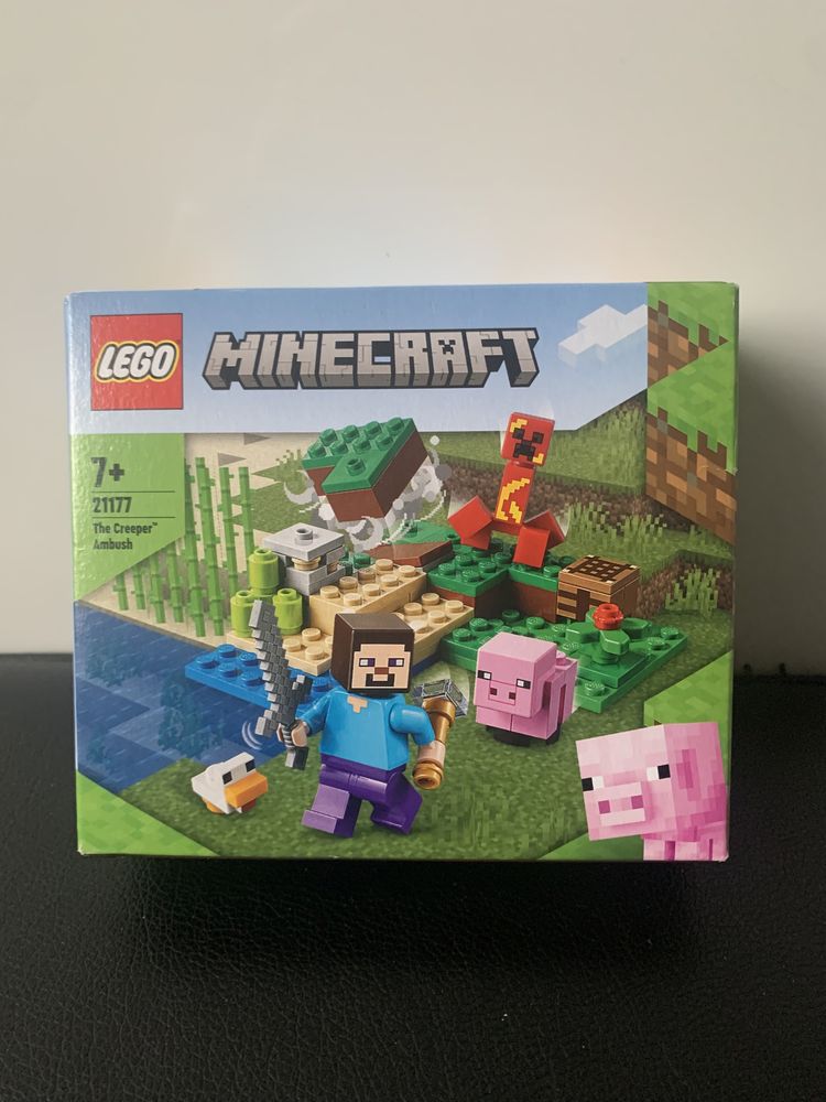 Klocki lego minecraft zasadzka creepera zestaw 21777, wysylka 24h