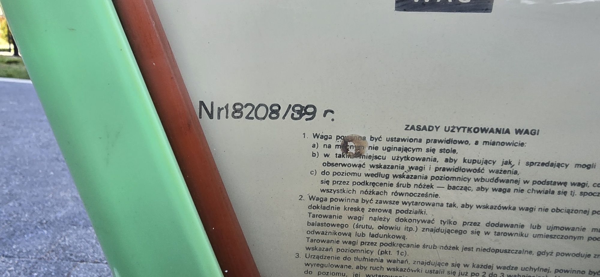 Lubelskie Fabryki Wag Waga Sklepowa PRL