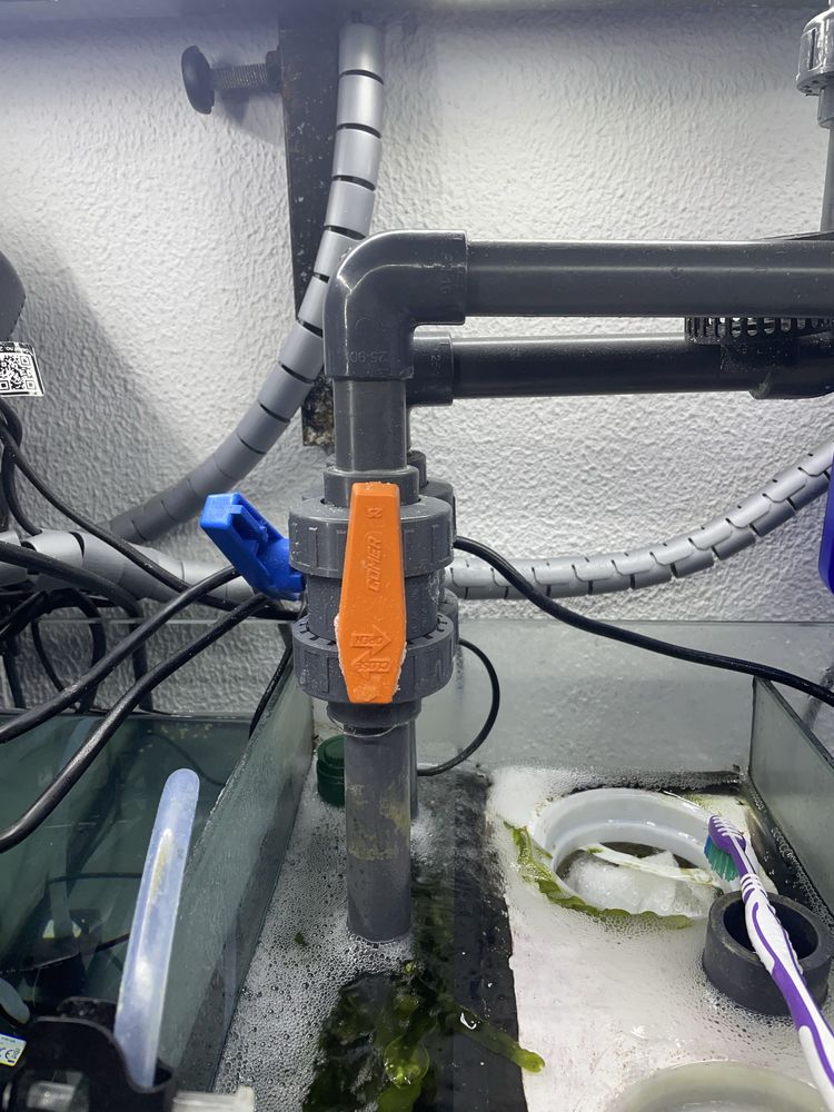 Aquario agua salgada + sump + tubagens + mó