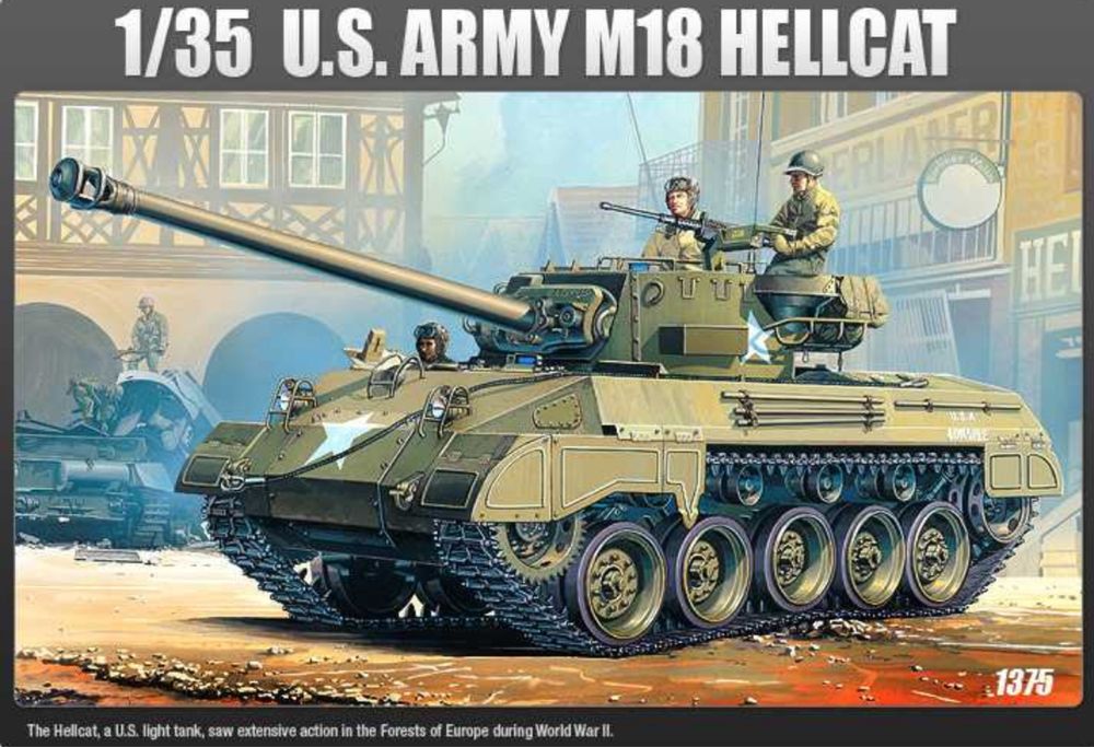 ACADEMY 13255 czołg M-18 HELLCAT model do sklejania 1/35