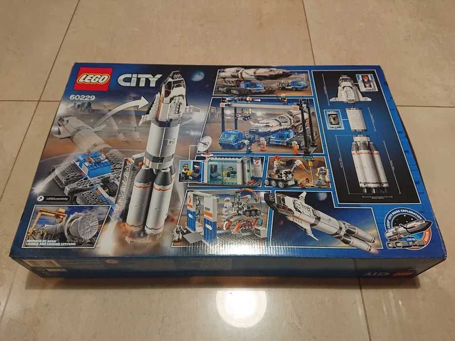 Nowe klocki LEGO City 60229 Transport i montaż rakiety