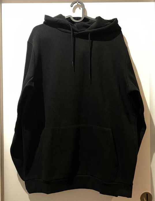 NOWA czarna bluza z kapturem i kieszenią H&M L elementy GUGU Szpaku