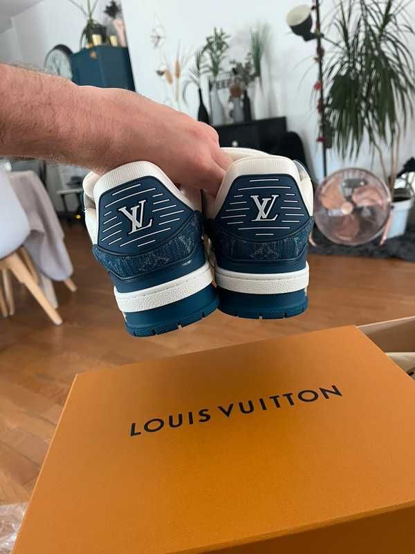 Louis Vuitton LowLvTrainerBlue Oryglnał Nowe Trampki MamKwit 44