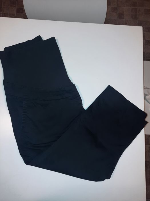 Czarne spodnie 3/4 ciążowe H&M MAMA L