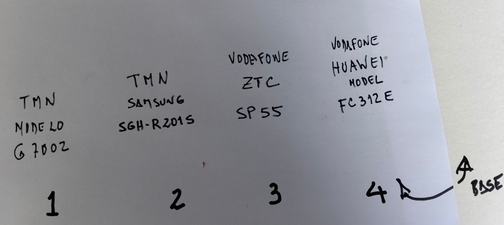 Vendo 4 telemóveis ótimo estado