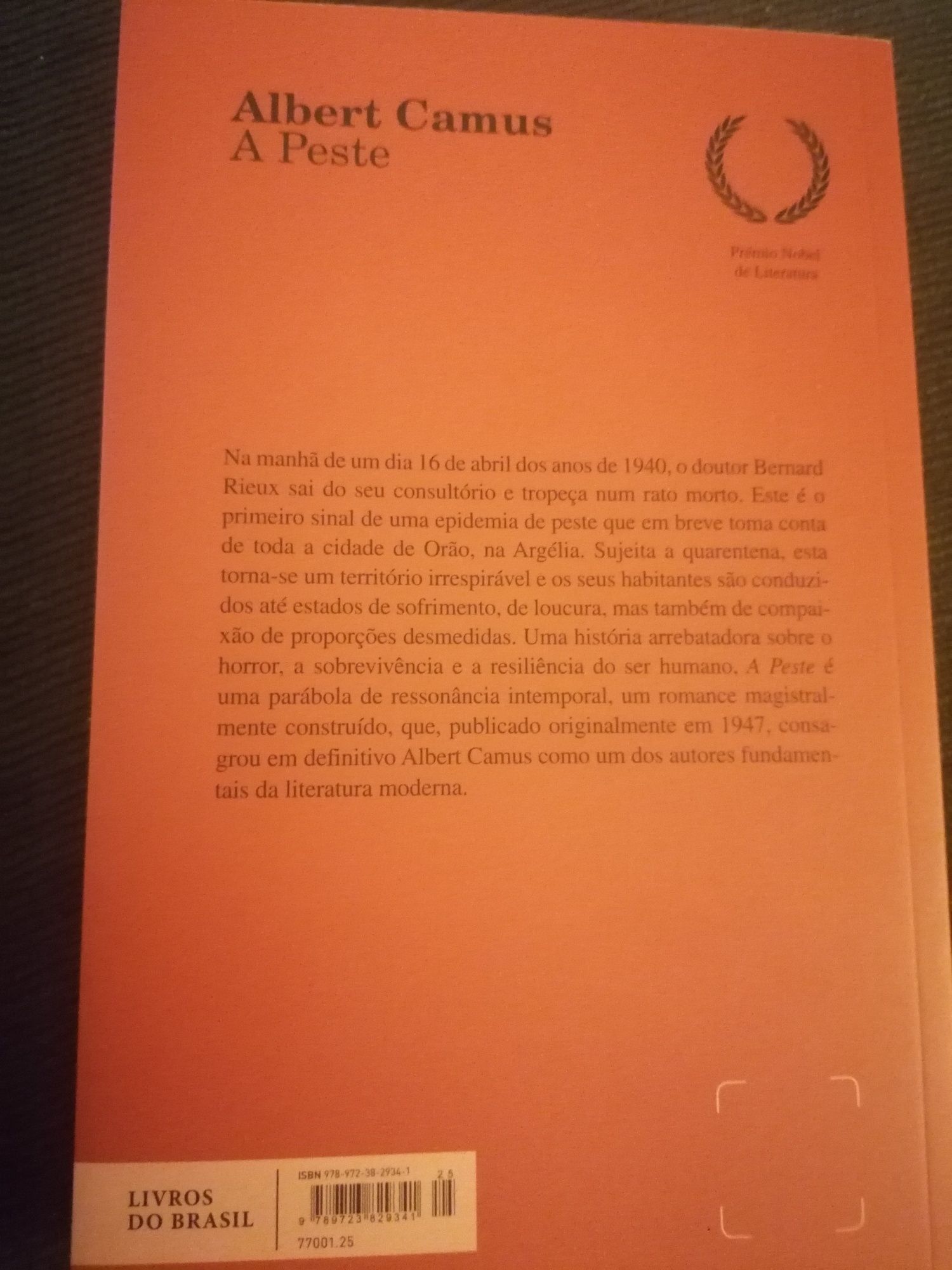 Livro "A Peste" de Albert Camus NOVO
