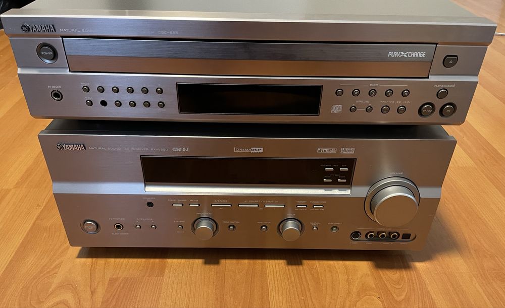 Ресивер RX-V650.    CD-чейнджер Yamaha CDC-685.