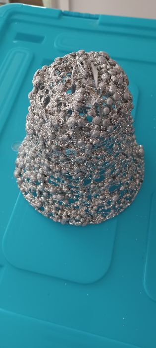 Decoração Natal estrela + sino brilhantes preço do pack