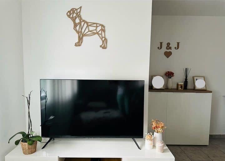Peça decoracao Buldogue frances