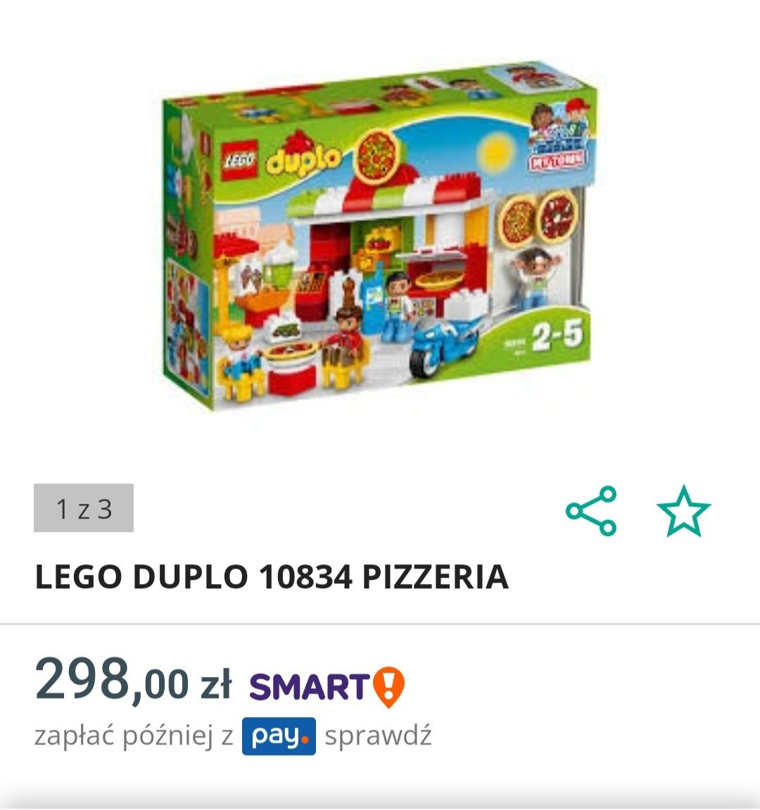 Lego duplo pizzeria jak nowe