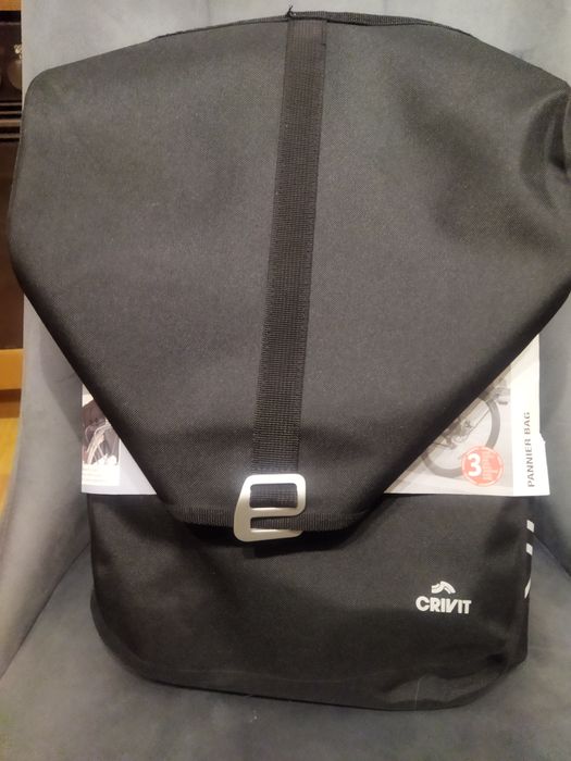 Nowa czarna torba rowerowa na rower sakwa bagażnik crivit