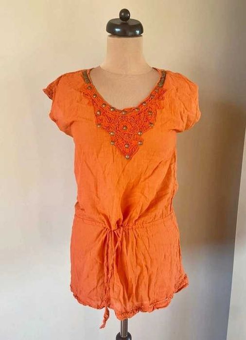 tunika m l neon pomarancz orient