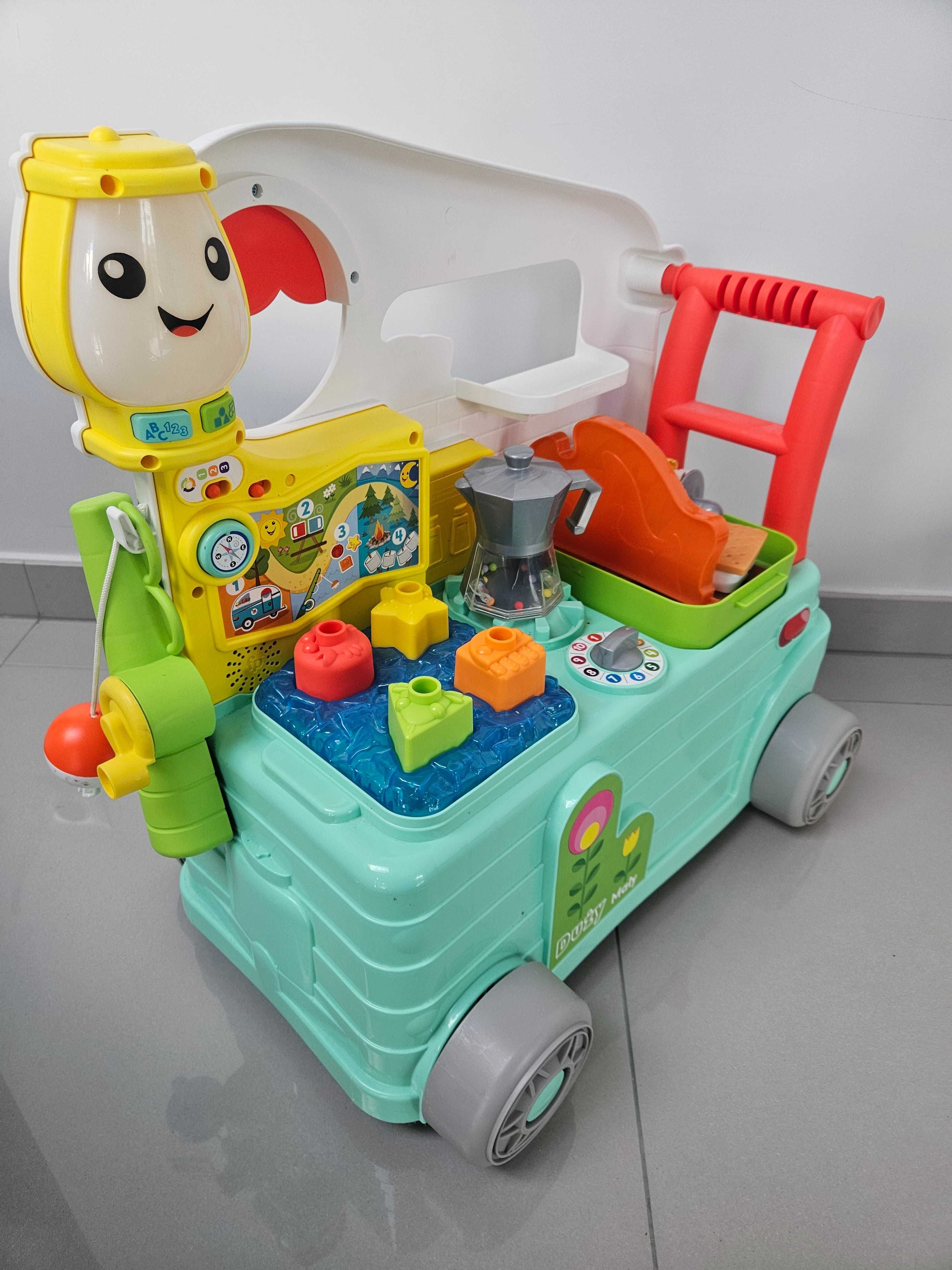 Fisher-Price Śmiej się i ucz: 3 w 1 inteligentne etapy Go Camper
