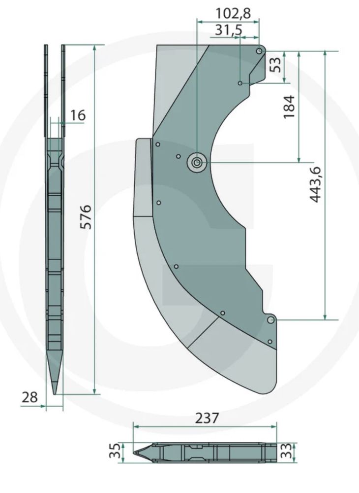 Redlica Kleine Multicorn do kukurydzy KL844194 Granit Germany