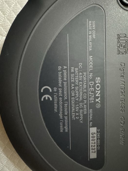 Sony CD walkman (cd програвач)