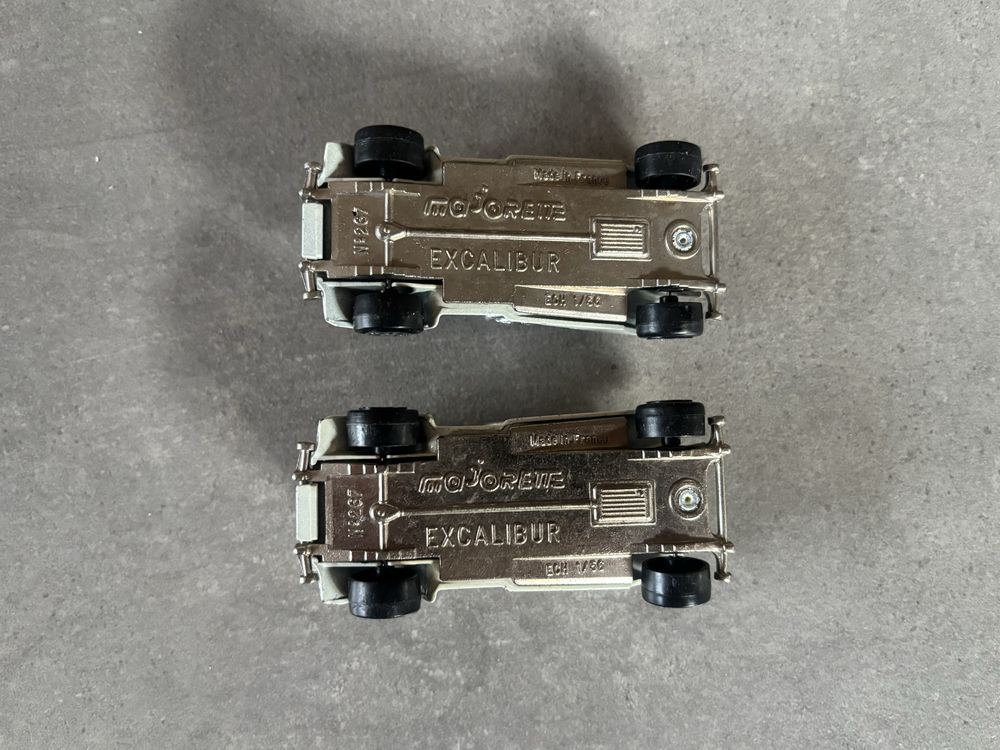 Resoraki Majorette 2X Excalibur Oldtimer made in France