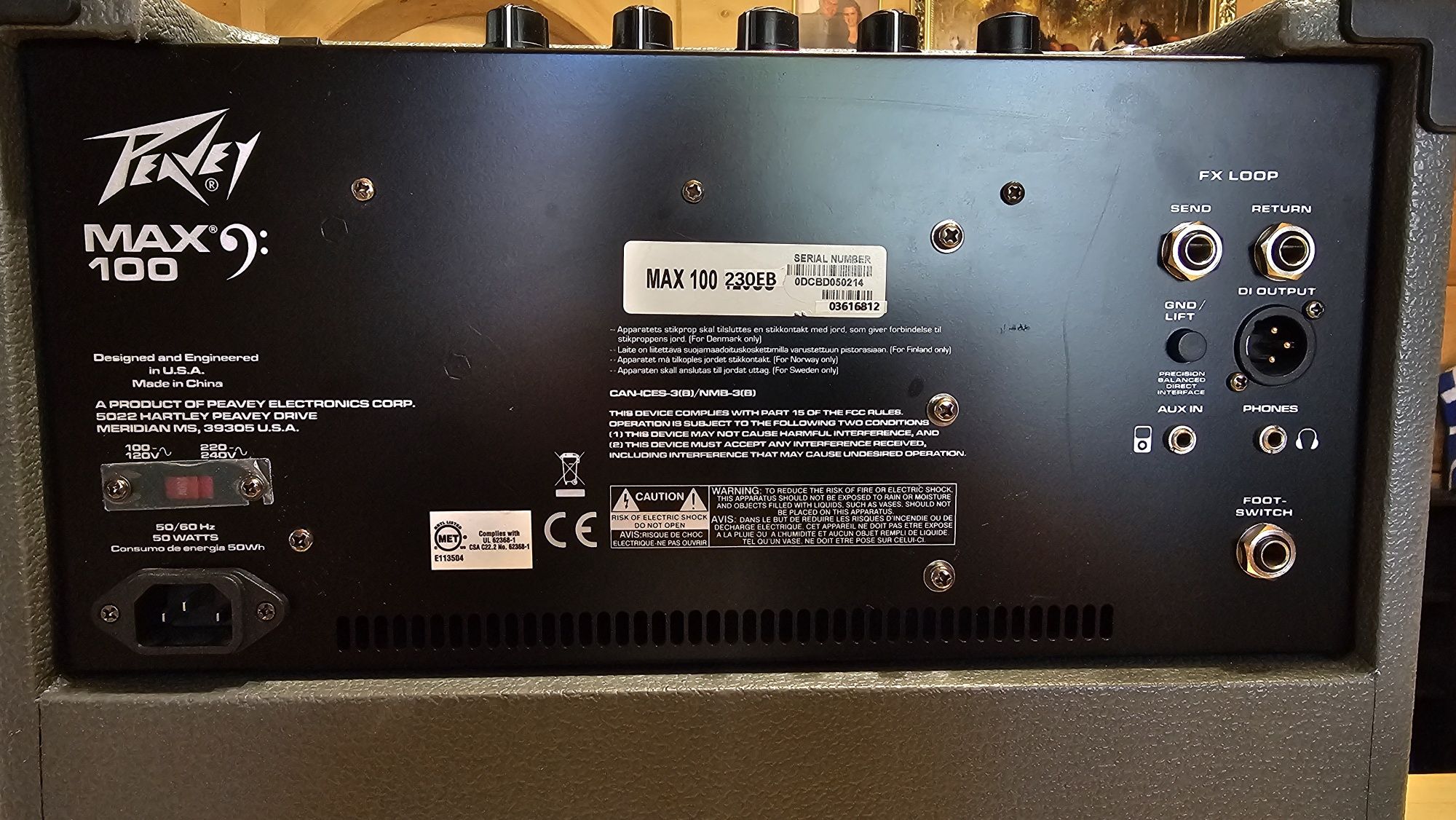 Peavey Max 100 wzmacniacz basowy
