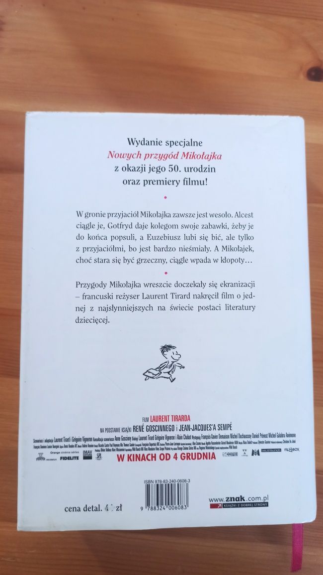 Książka Nowe przygody Mikołajka Goscinny Sempè lektura wyd. Znak