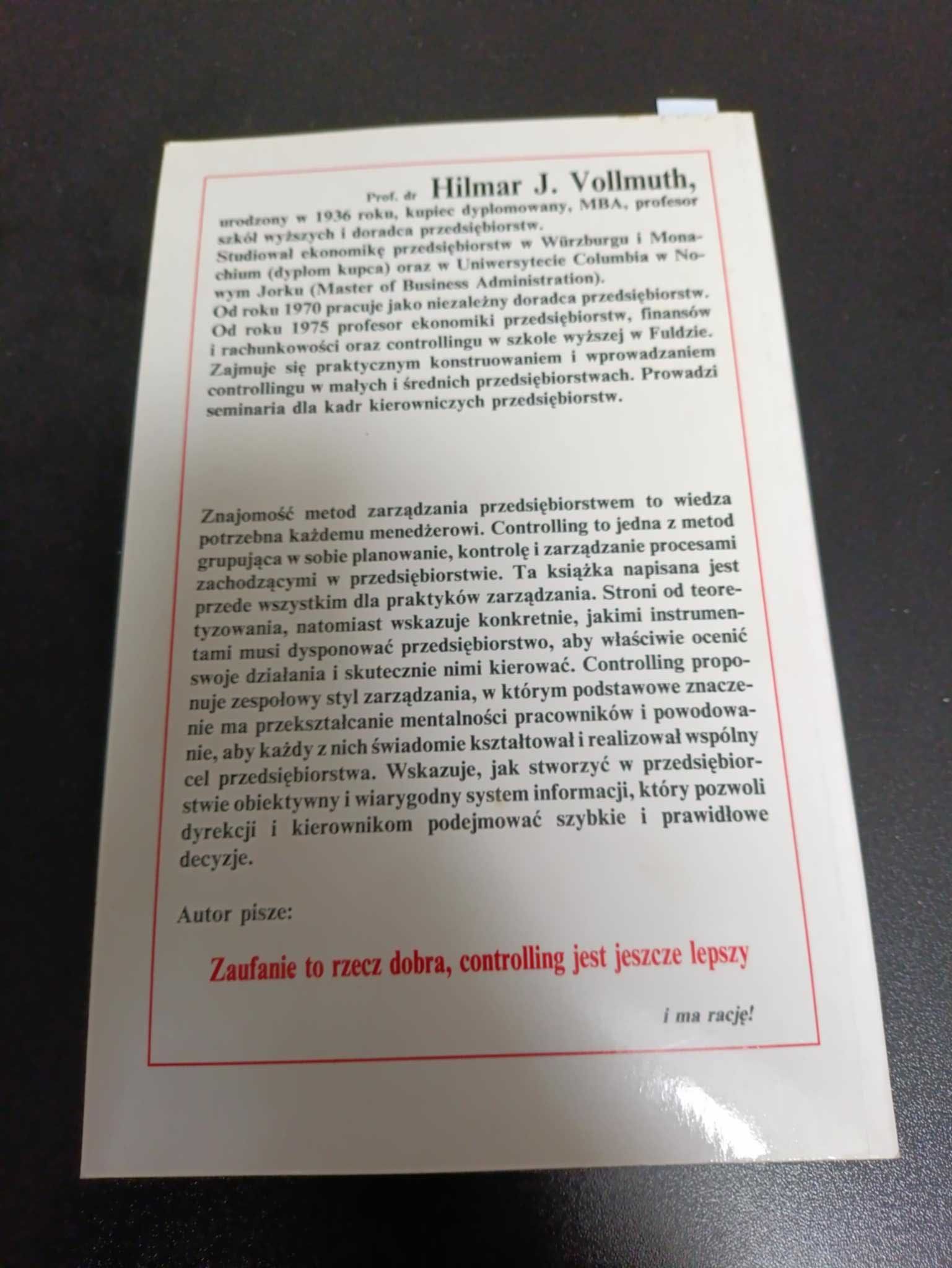 Controlling planowanie kontrola zarządzanie - Hilmar Vollmuth