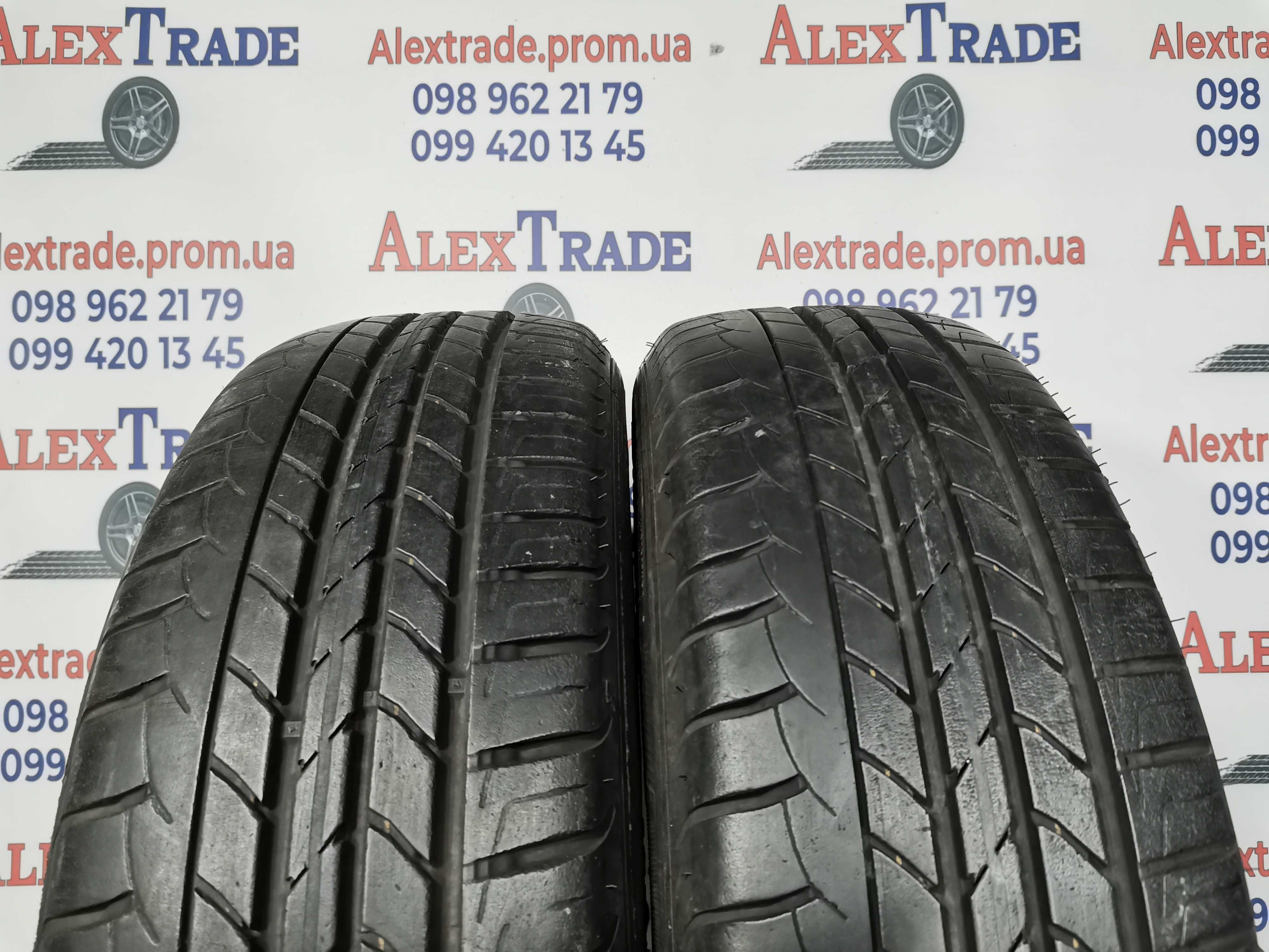 2 шт. 185/65 R15 Goodyear DuraGrip літні шини б/у, 6 мм,