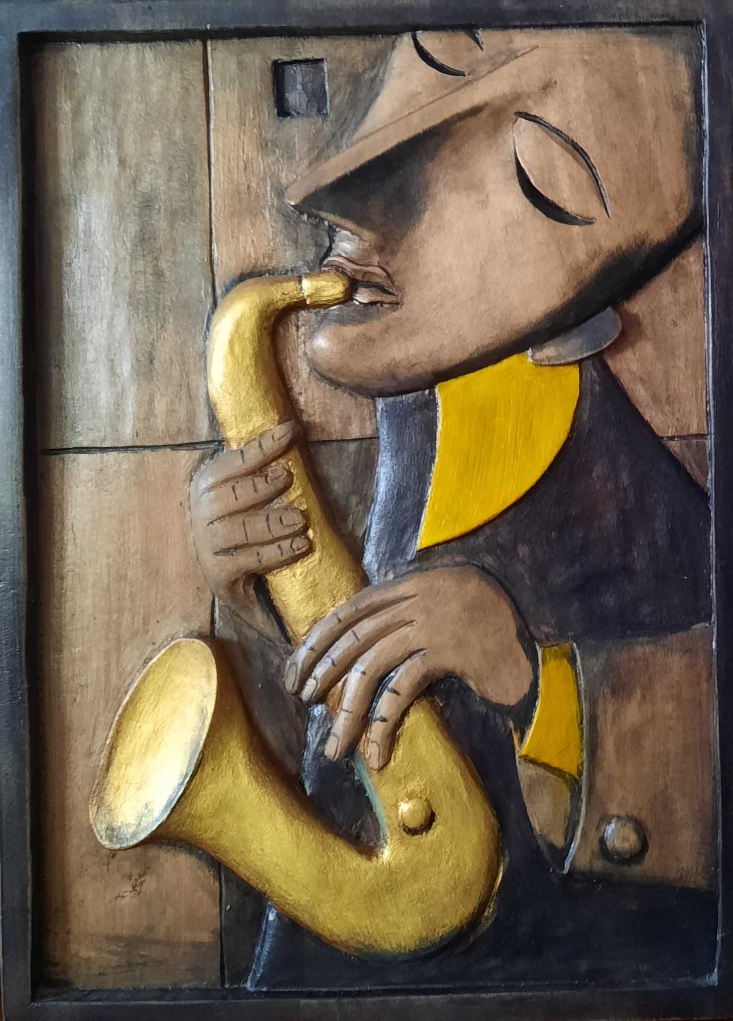 Rzeźba w drewnie Zaduszki Jazzowe prezent
