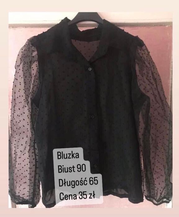 Bluzka czarna wizytowa biust 90/95 elegancka