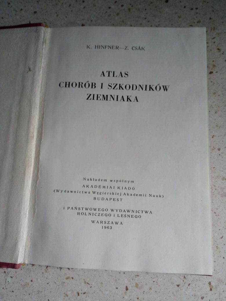 Książka atlas chorób i szkodników ziemniaka tom 2