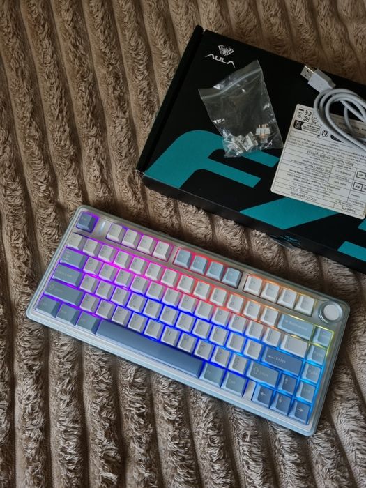 Бездротова клавіатура aula f75 graywood v3