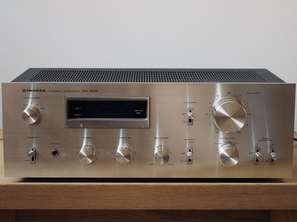Pioneer SA-508 – klasyczny wzmacniacz stereo z lat 80.