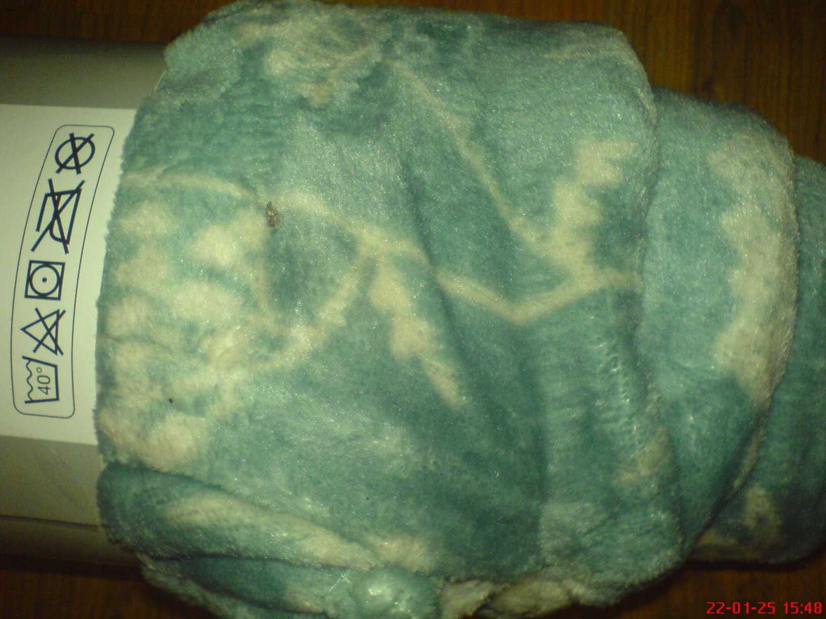 Koc narzuta ręcznik pled Mikrofibra Błękit 130x170 NOWY NIEUŻYWANY