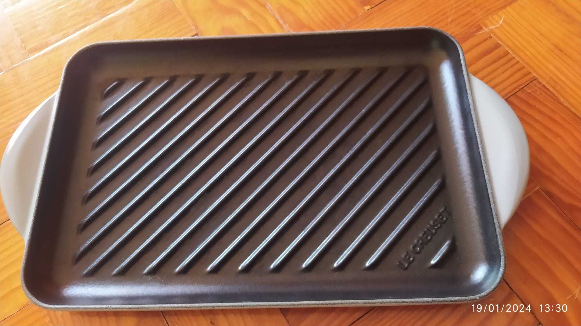 Grelha rectangular de ferro fundido 32cm - Le Creuset