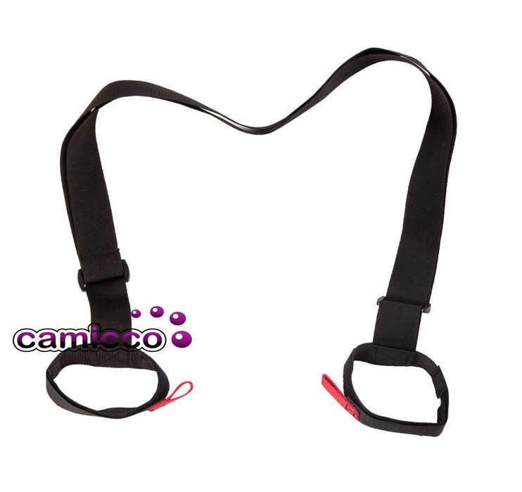 Uchwyt do noszenia nart pasek na rzep rzepy torba narty zapięcie pas