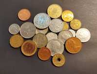 Lote de 22 Moedas Estrangeiras Antigas