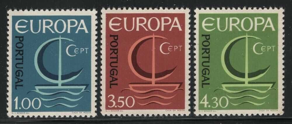 Selos Portugal 1966 - Série Completa Nova MNH Nº983-985