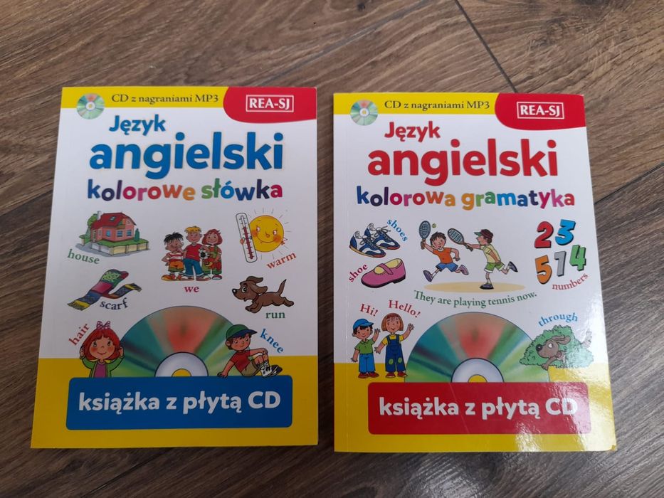 Książki do nauki języka angielskiego dla najmłodszych+2plyty CD