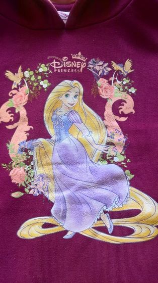 Dres bluza z kapturem roszpunka i spodnie Disney 5-6 116 i F&F 6-7 122