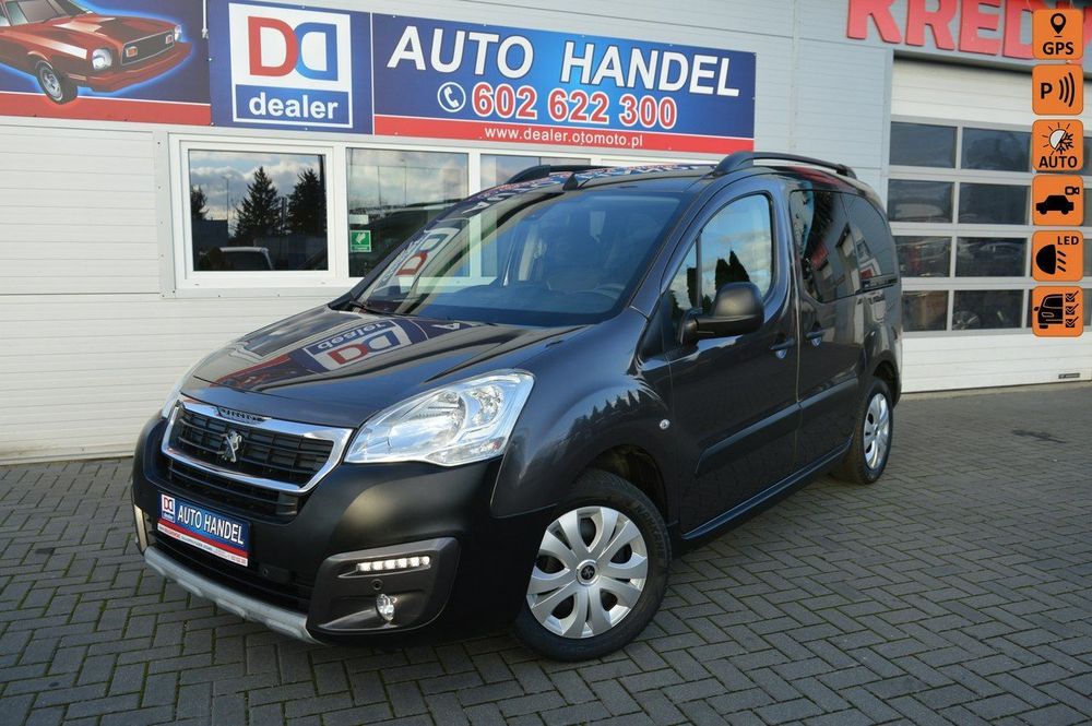 Peugeot Partner 1.6 HDI Tepee Serwis LED Klimatronik Navi Bluetooth 159 tys.km