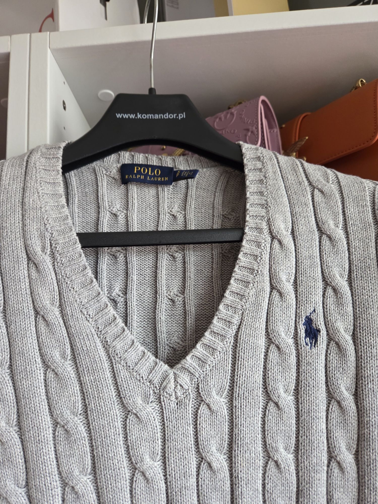 Sweterek Ralph Lauren warkocz s xs
