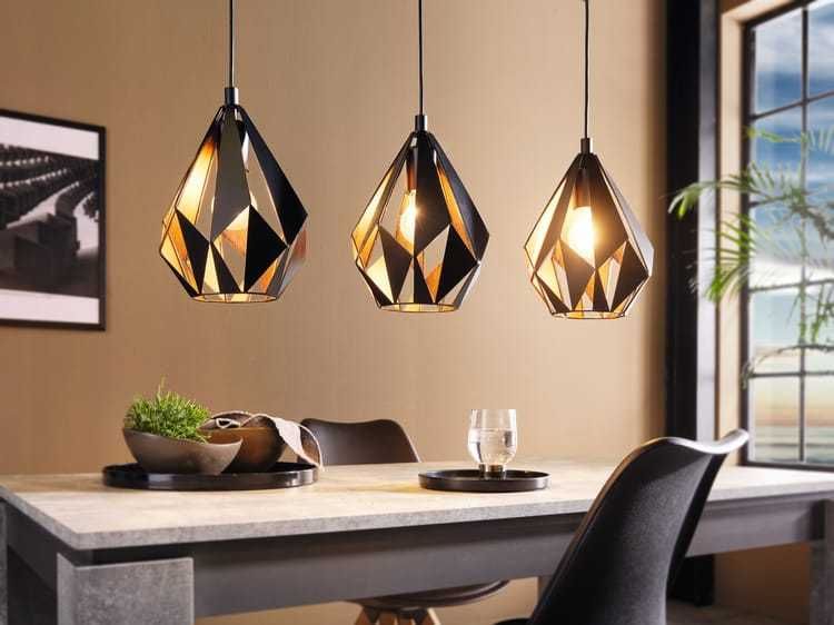 Dois Conjuntos Candeeiros de sala Série EGLO - CARLTON 1