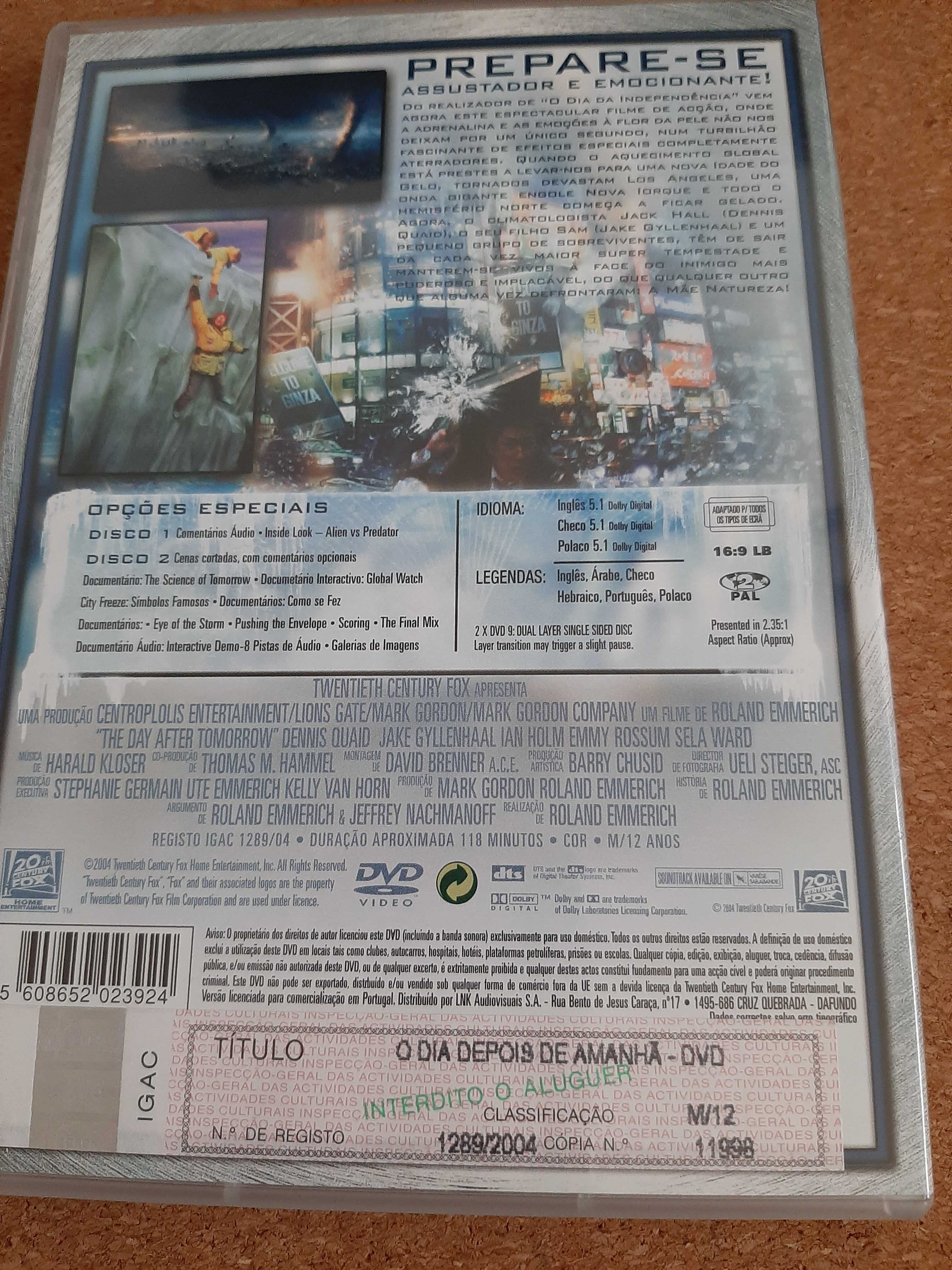 Filme DVD "O dia depois de amanhã" - Edição especial 2 discos