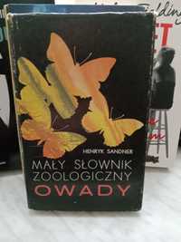 Mały słownik zoologiczny owady , Henryk Sandner.